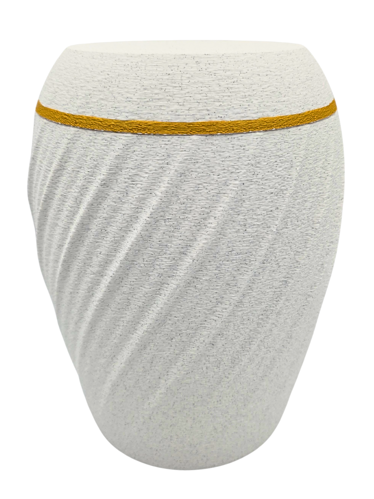 Struktur Urne - Weiß/Gold