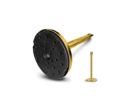 Absperrständer mit Zugband in Schwarz und Gold