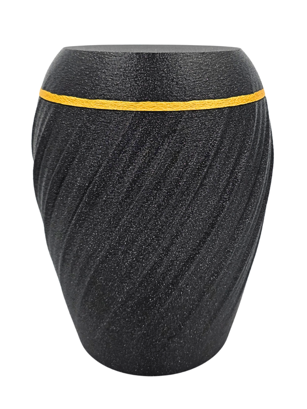 Struktur Urne - Schwarz/Gold