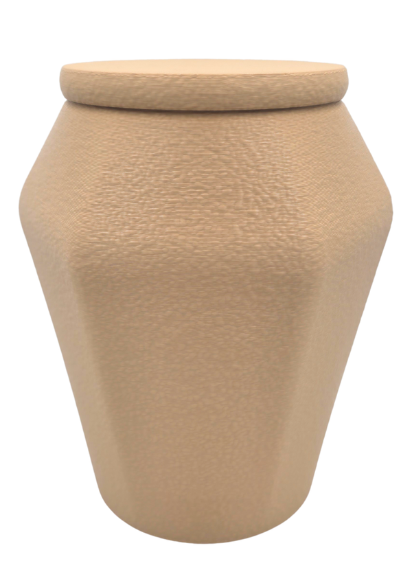 Bio-Urne Sandbeige