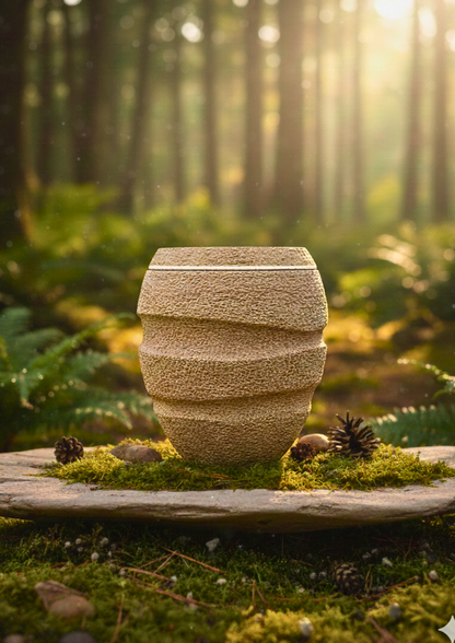Bio Holz Urne - Braun